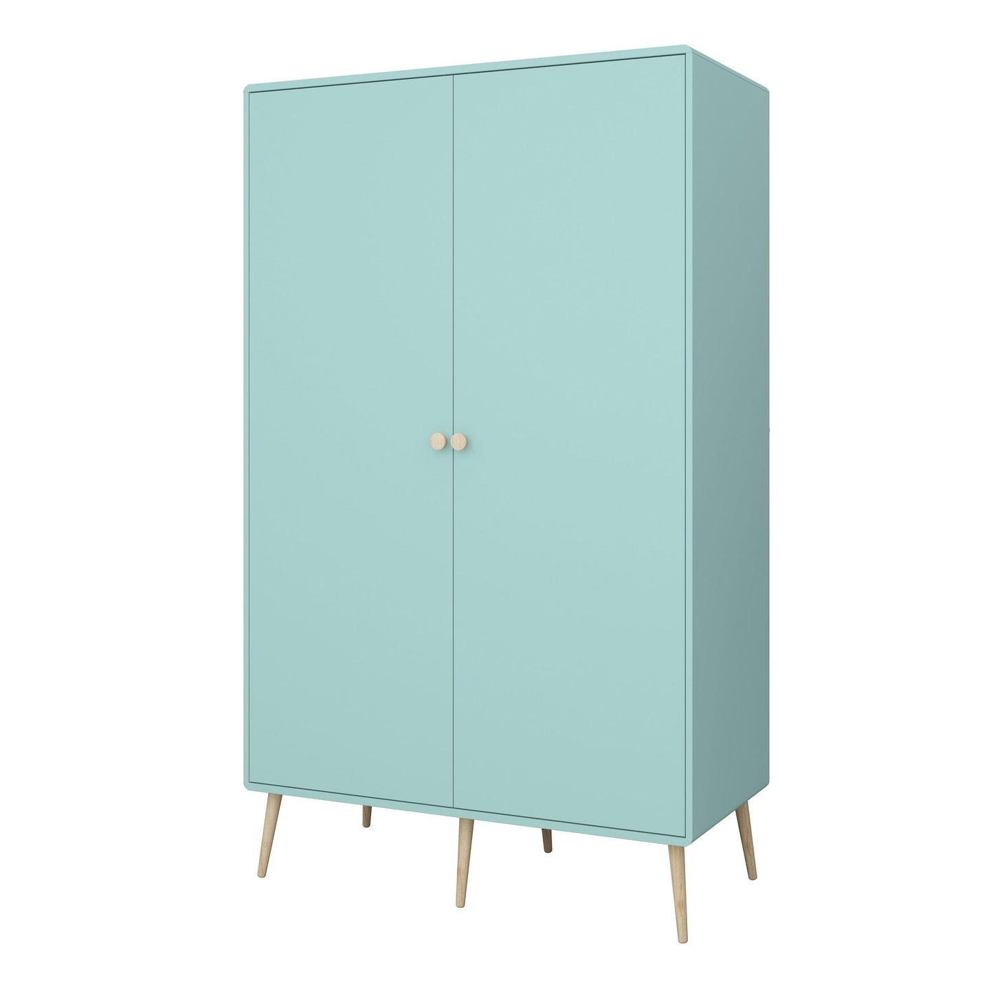 Gaia 2 Door Kids Wardrobe in Cool Mint