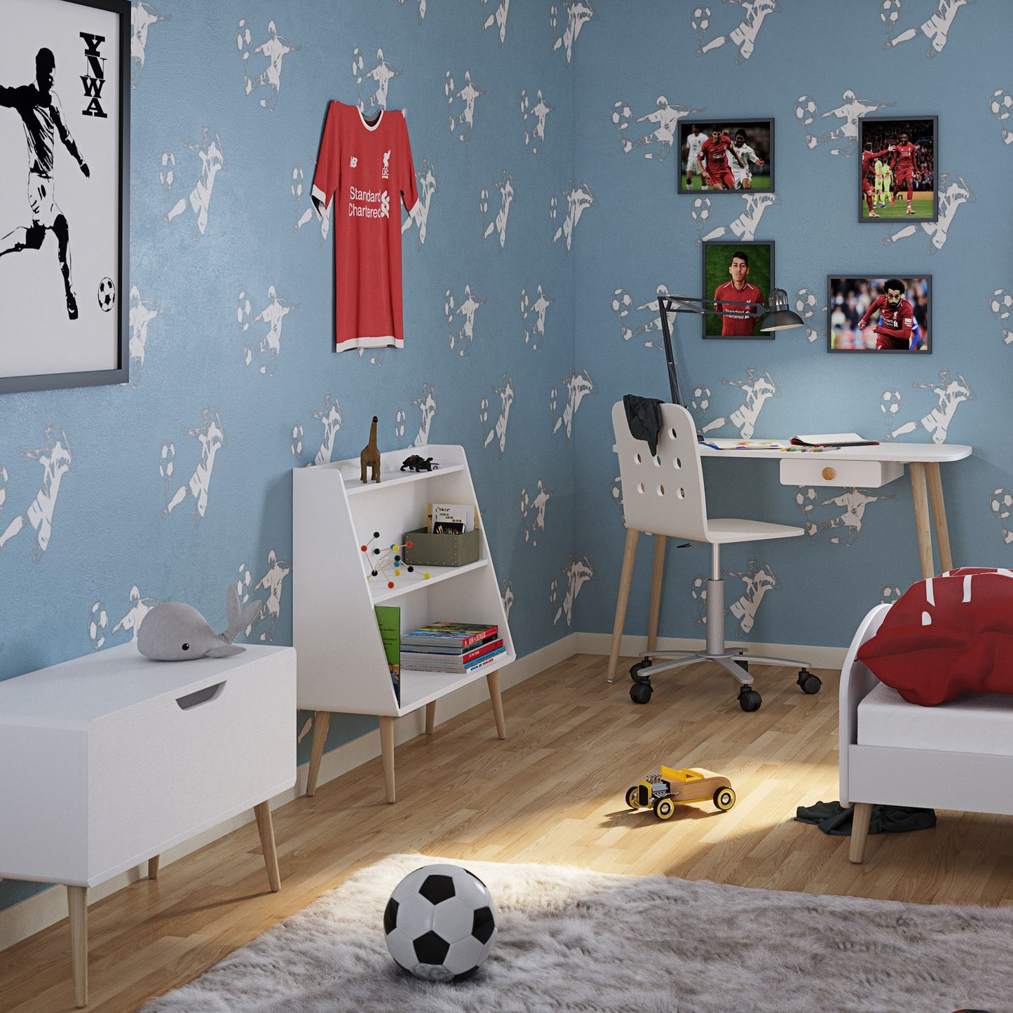 Gaia Kids Bookcase in Pure White