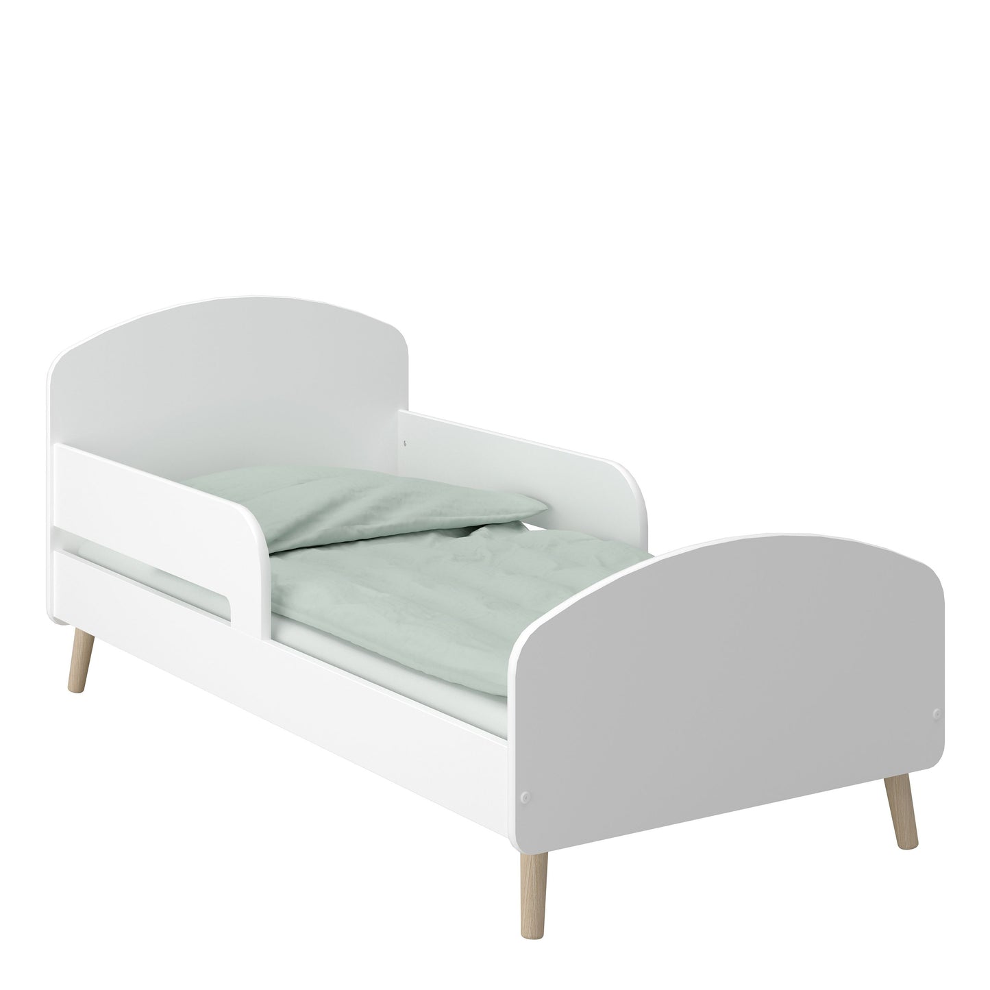 Gaia Toddler Bed in Pure White - 70x140cm