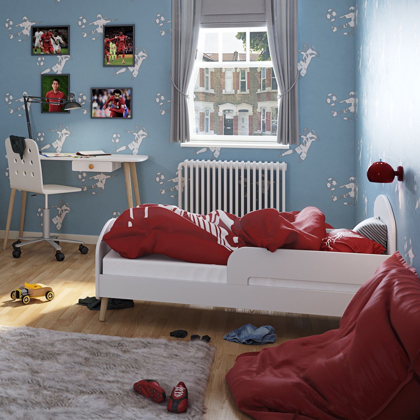 Gaia Toddler Bed in Pure White - 70x140cm