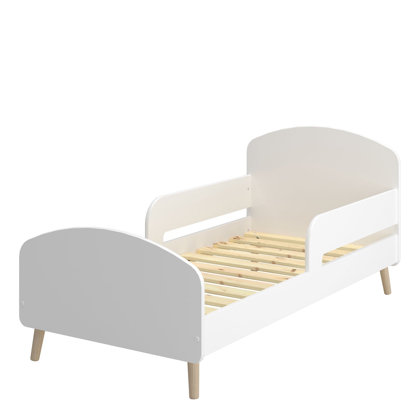 Gaia Toddler Bed in Pure White - 70x140cm