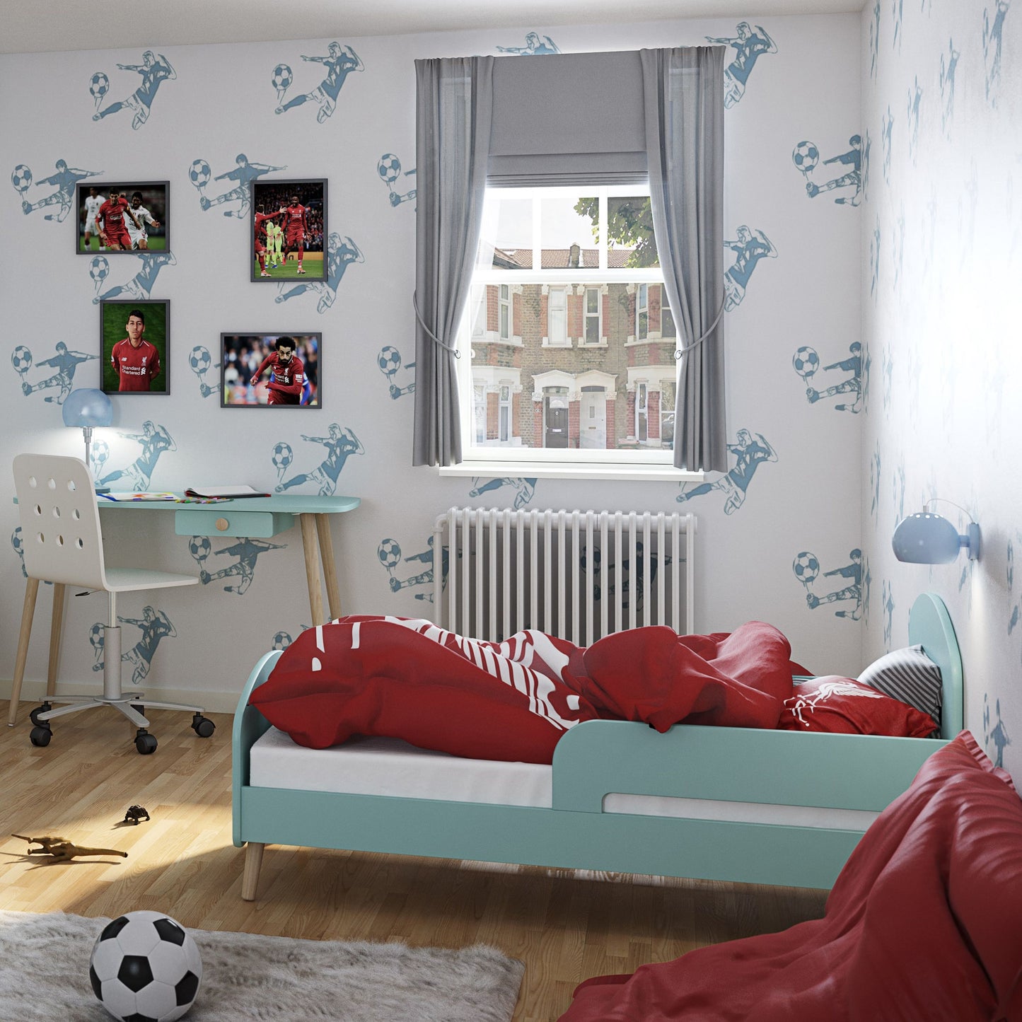 Gaia Toddler Bed in Cool Mint - 70x140cm