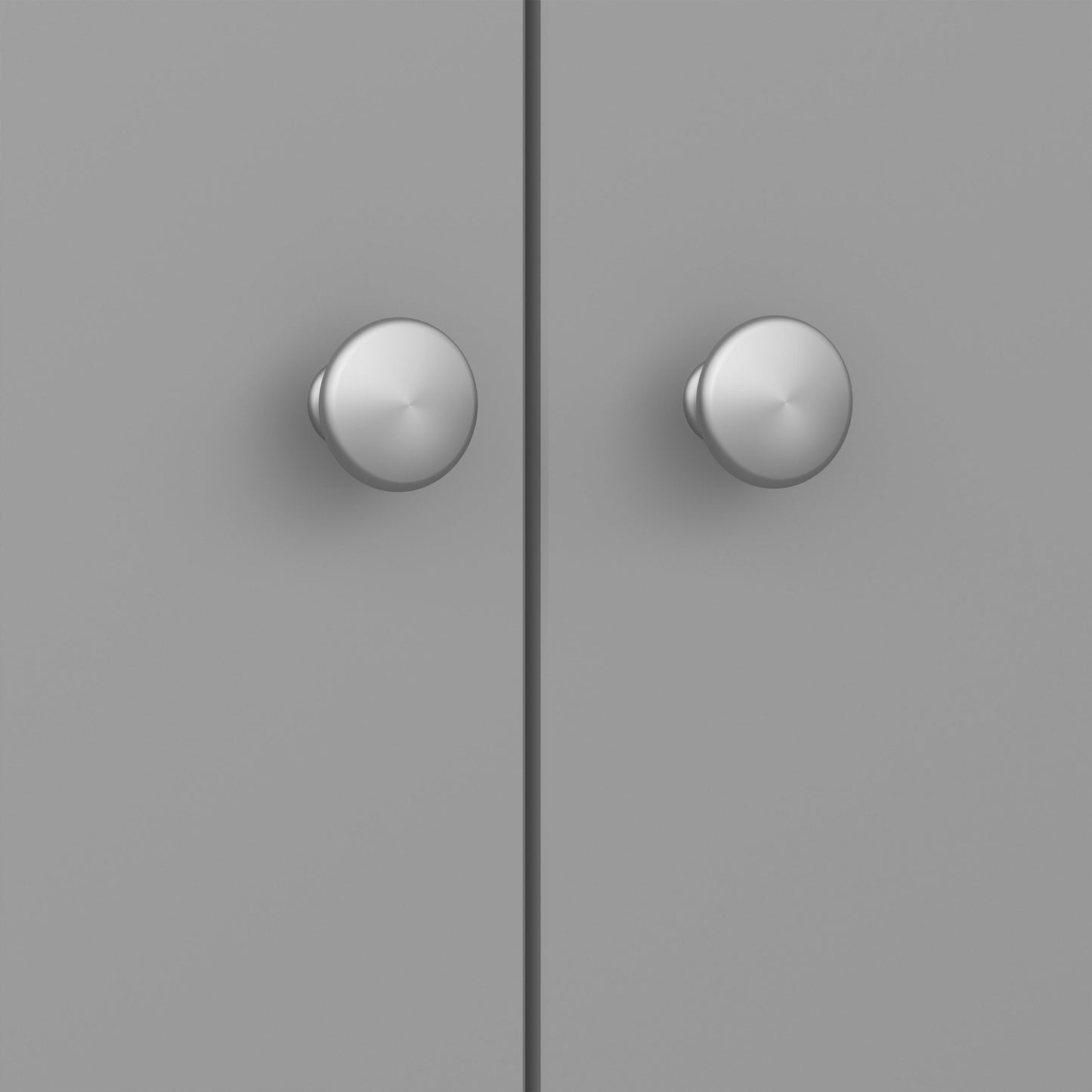 Baroque 2 Door Wardrobe with drawers in Grey
