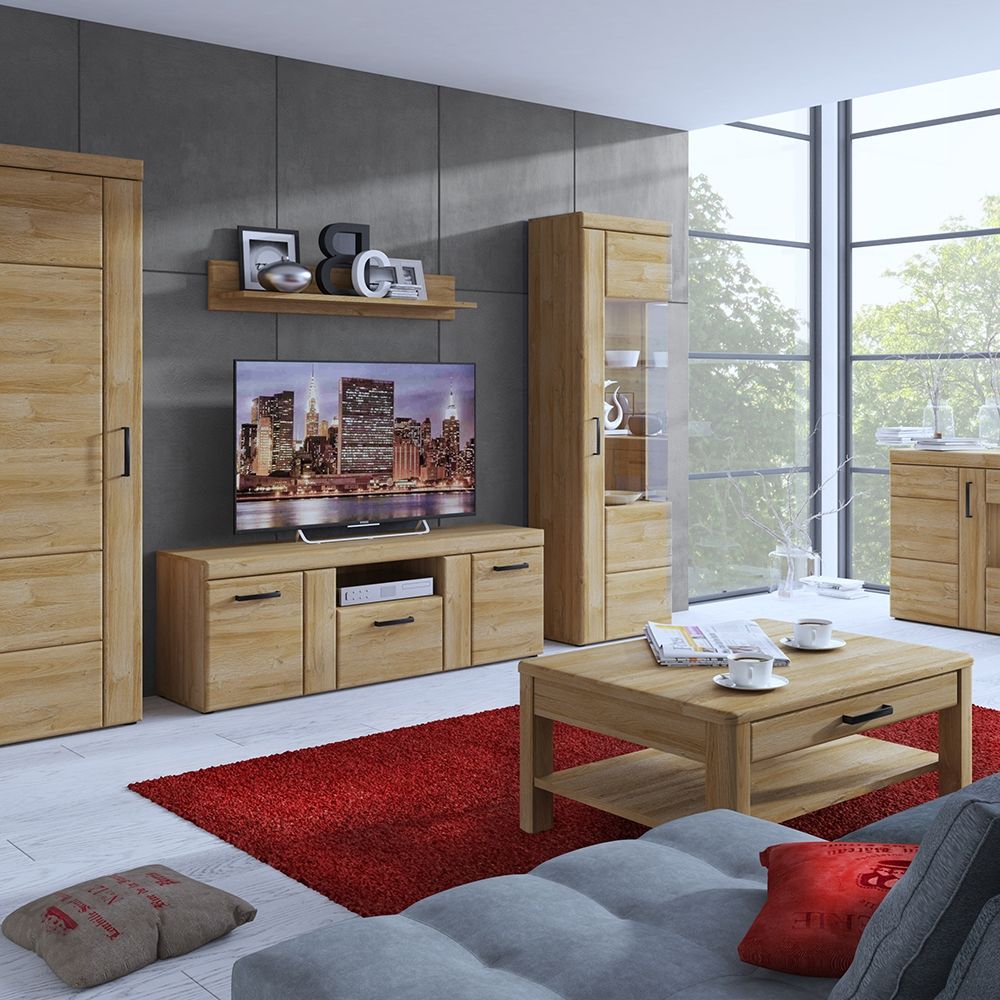 Cortina 2 Drawer TV Cabinet in Grandson Oak