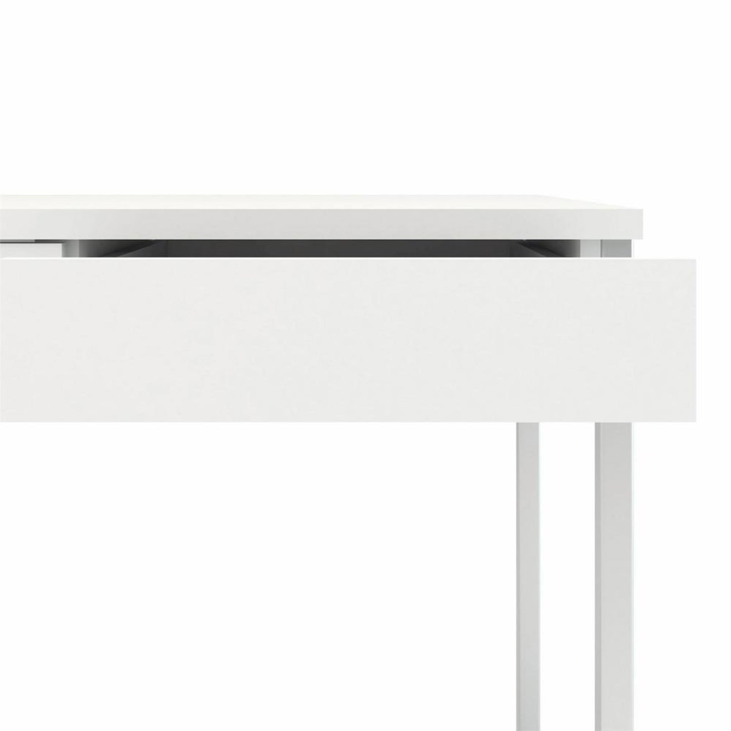 Function Plus White Desk with 3 Drawers