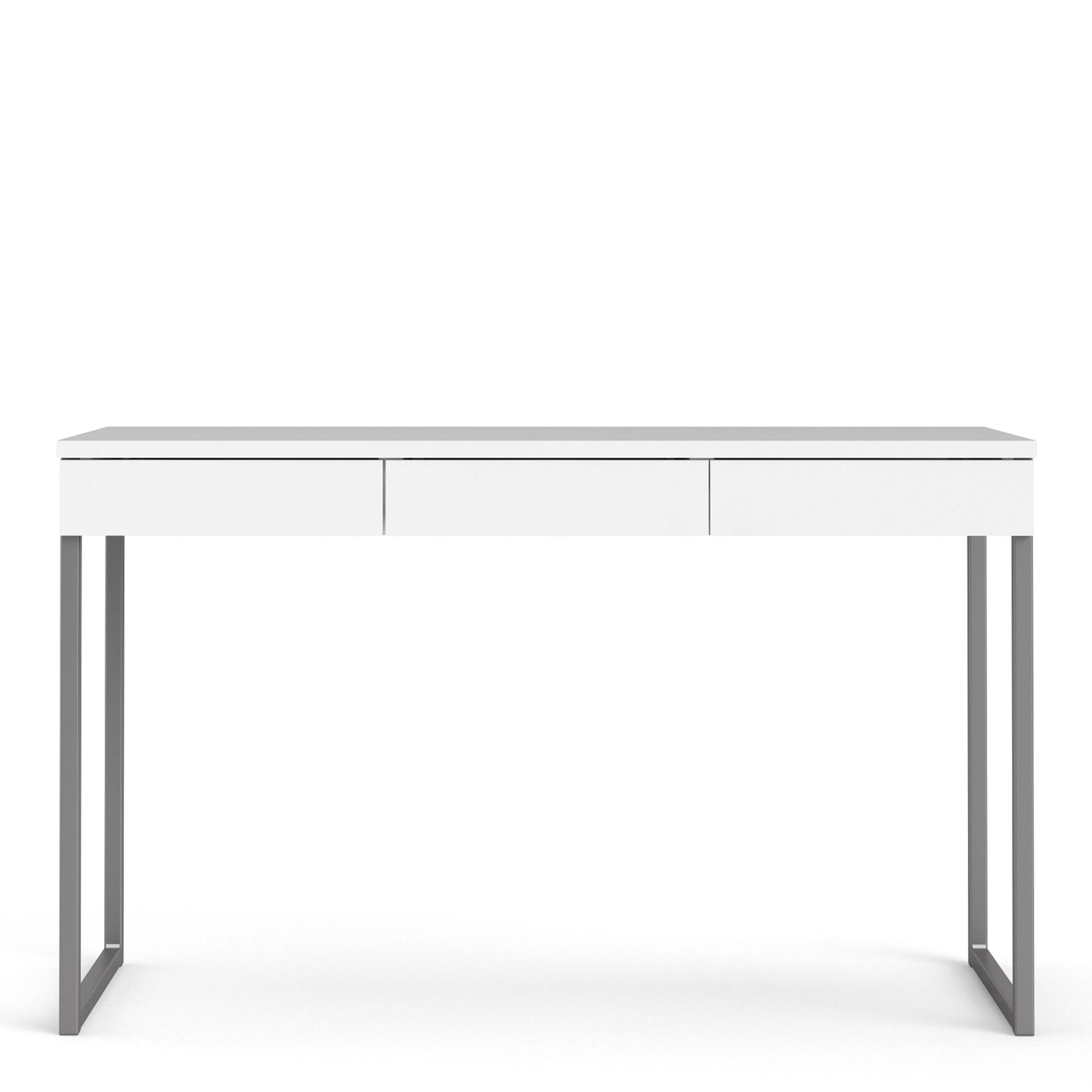 Function Plus White Desk with 3 Drawers
