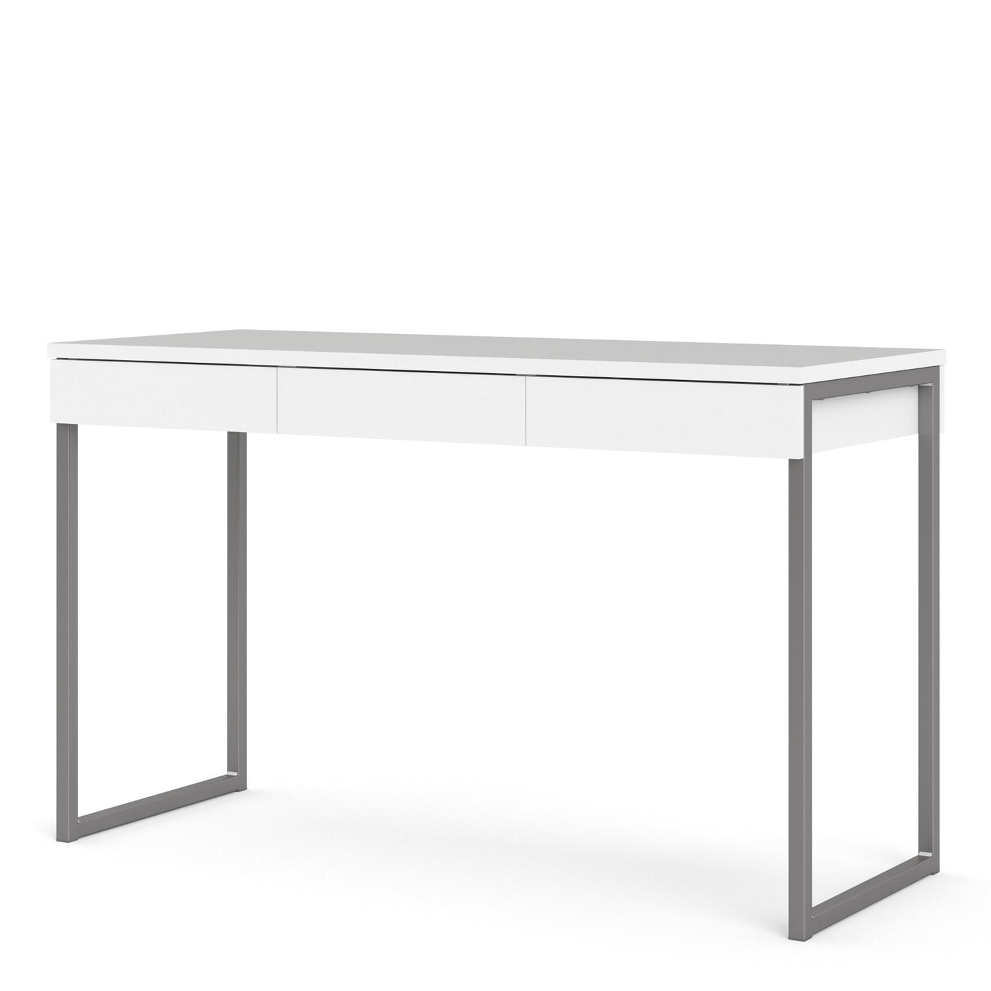 Function Plus White Desk with 3 Drawers
