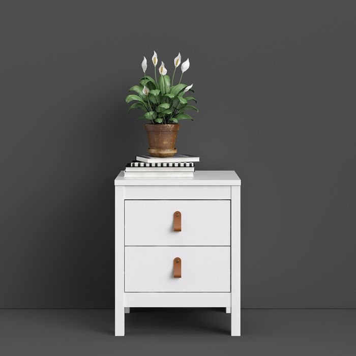 Barcelona Bedside Table with 2 Drawers