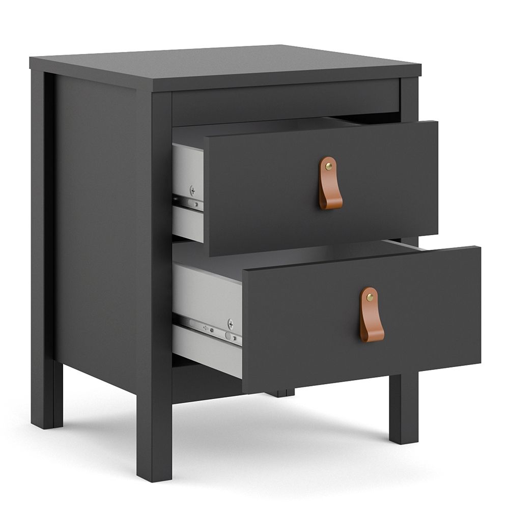 Barcelona Bedside Table with 2 Drawers
