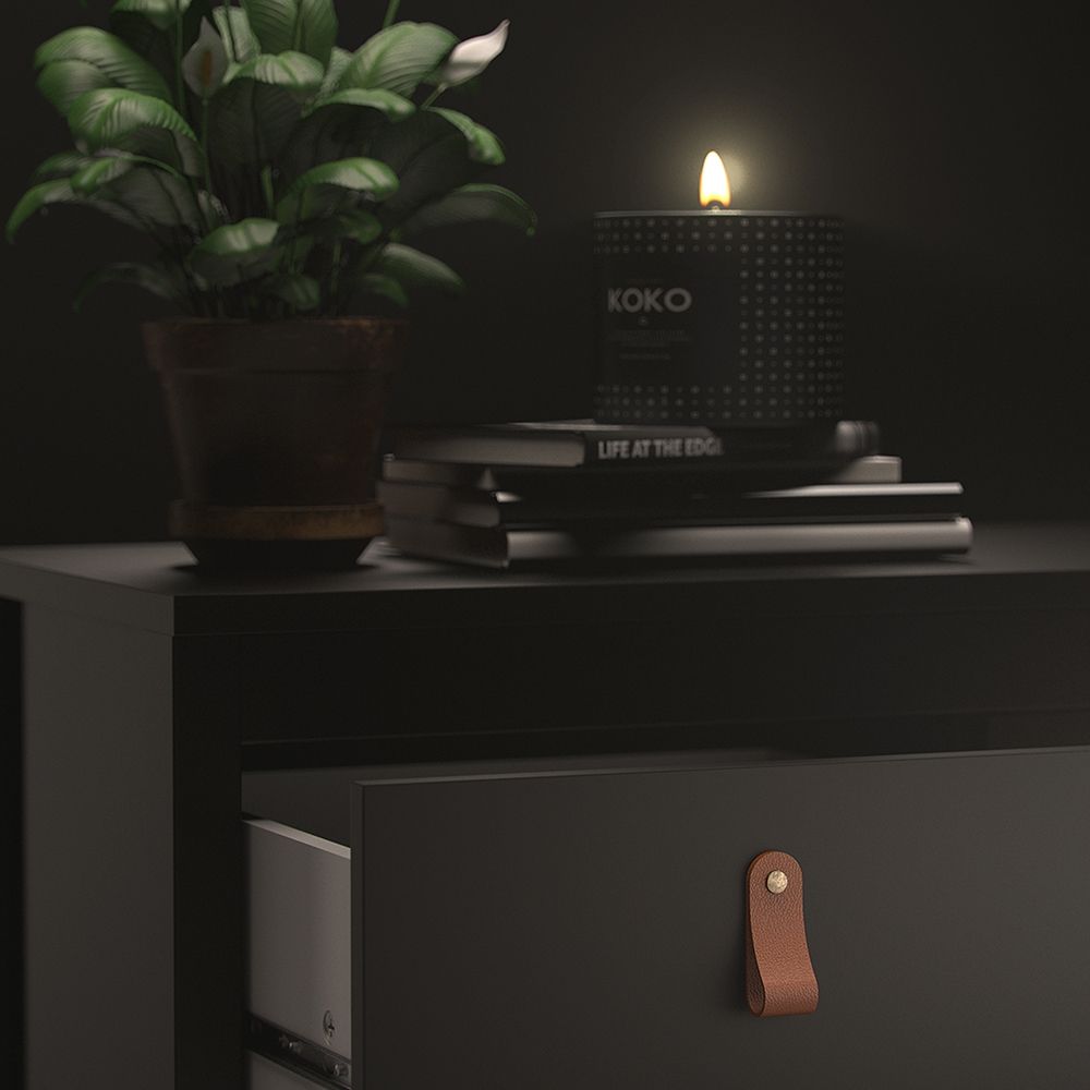 Barcelona Bedside Table with 2 Drawers
