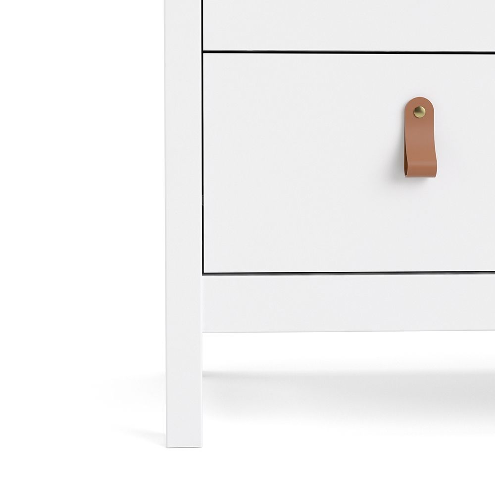 Barcelona Chest of Drawers in White - 3 Drawers