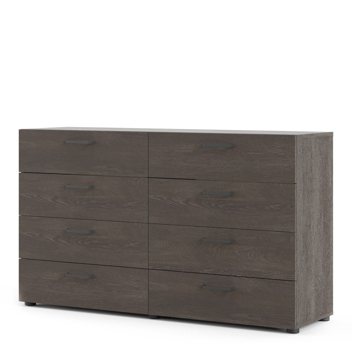 Dallas Chest of Drawers with 8 Drawers in Rovere Gessato Dark Oak
