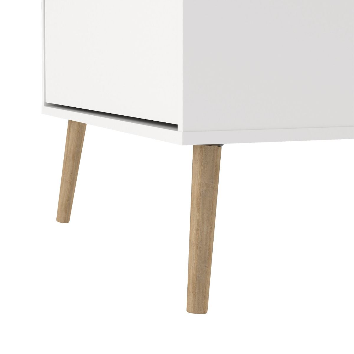 Cumbria White Shoe Cabinet with 3 Flip Down Doors