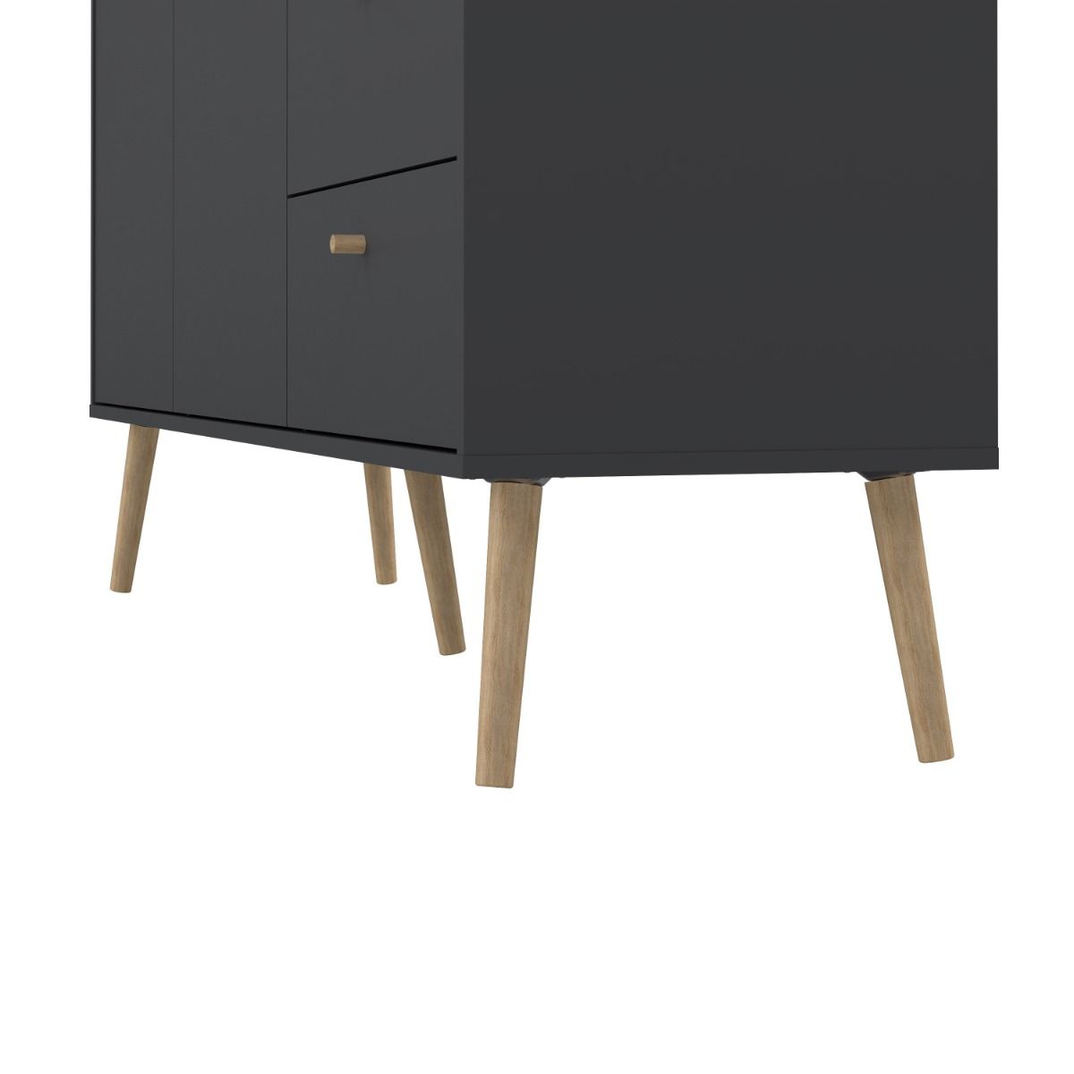 Cumbria Dark Grey Sideboard with 2 Doors + 3 Drawers
