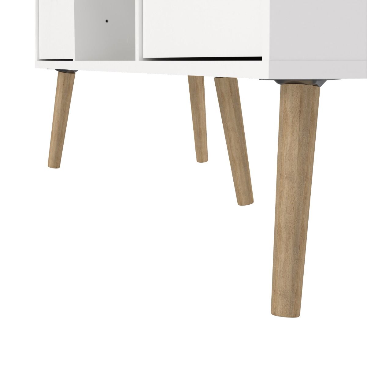 Cumbria White TV Unit with 2 Drawers