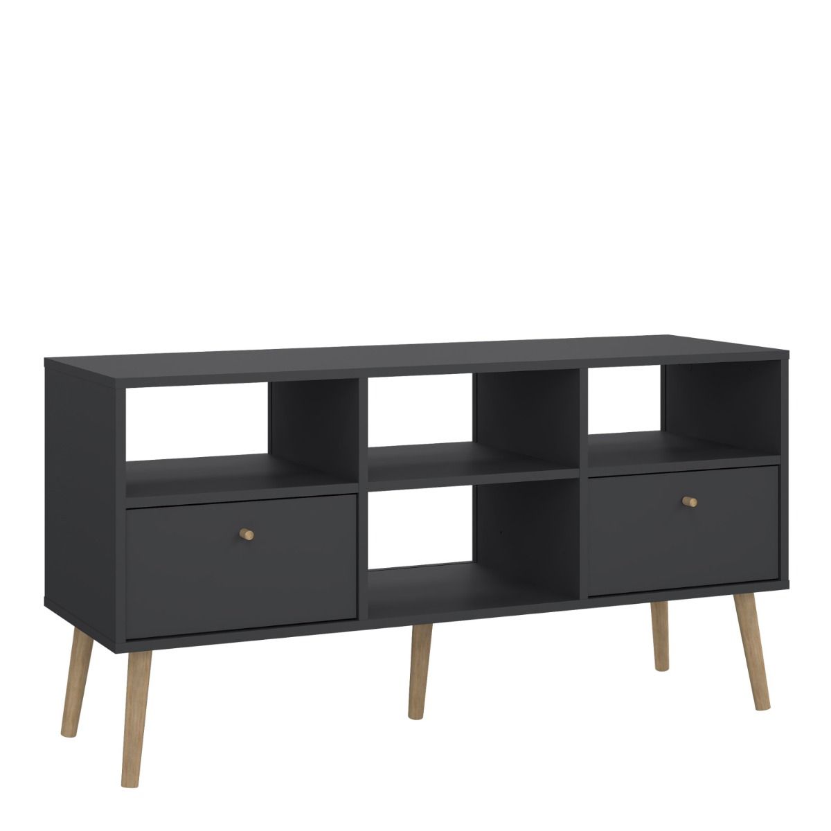 Cumbria Grey TV Unit with 2 Drawers