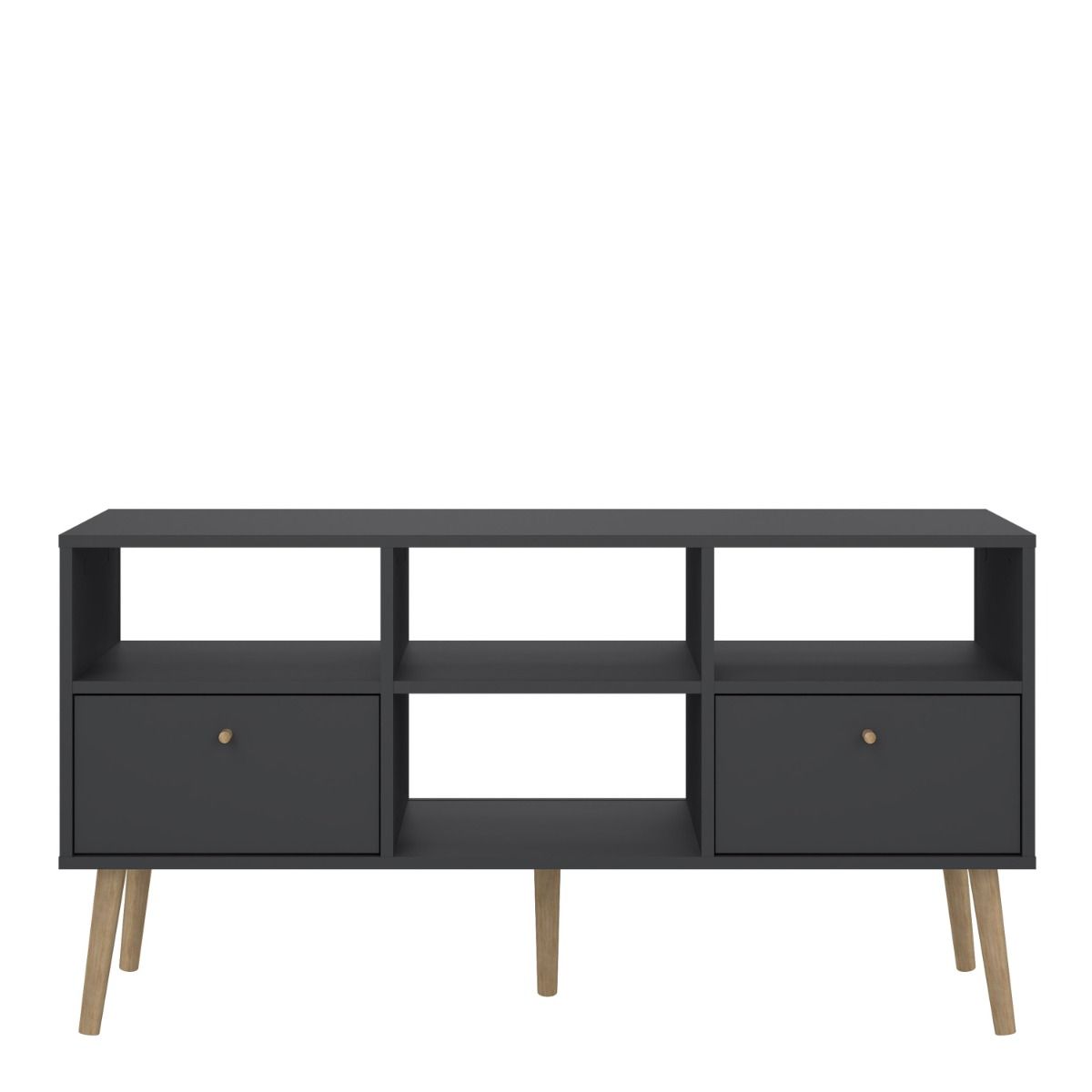Cumbria Grey TV Unit with 2 Drawers
