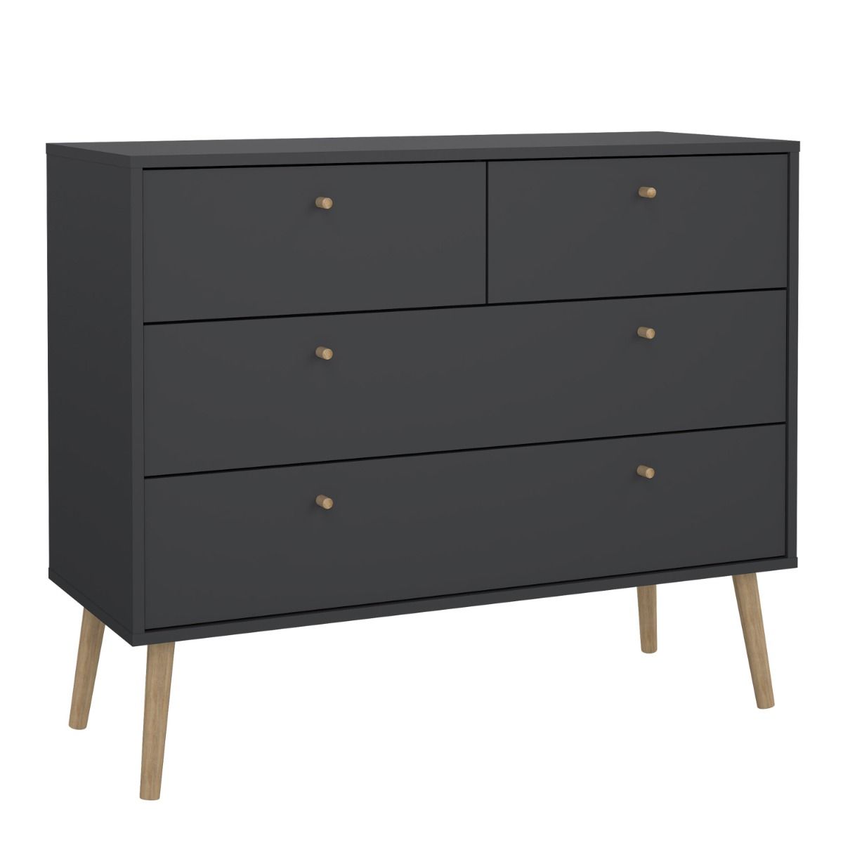 Cumbria Grey Chest of Drawers with 2 + 2 Drawers