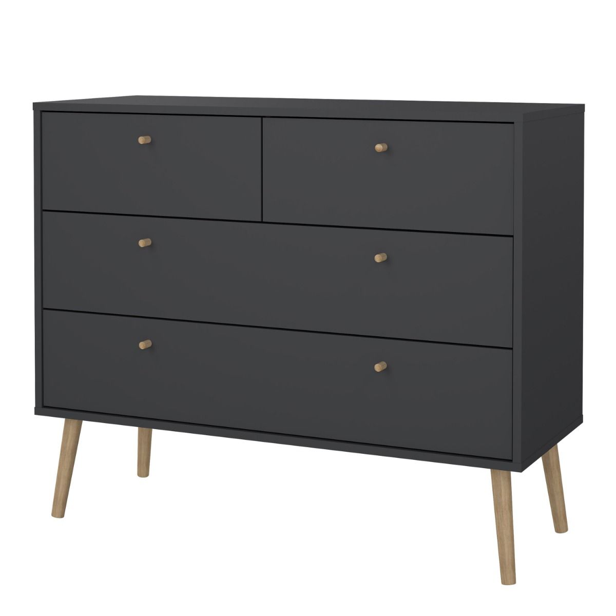 Cumbria Grey Chest of Drawers with 2 + 2 Drawers