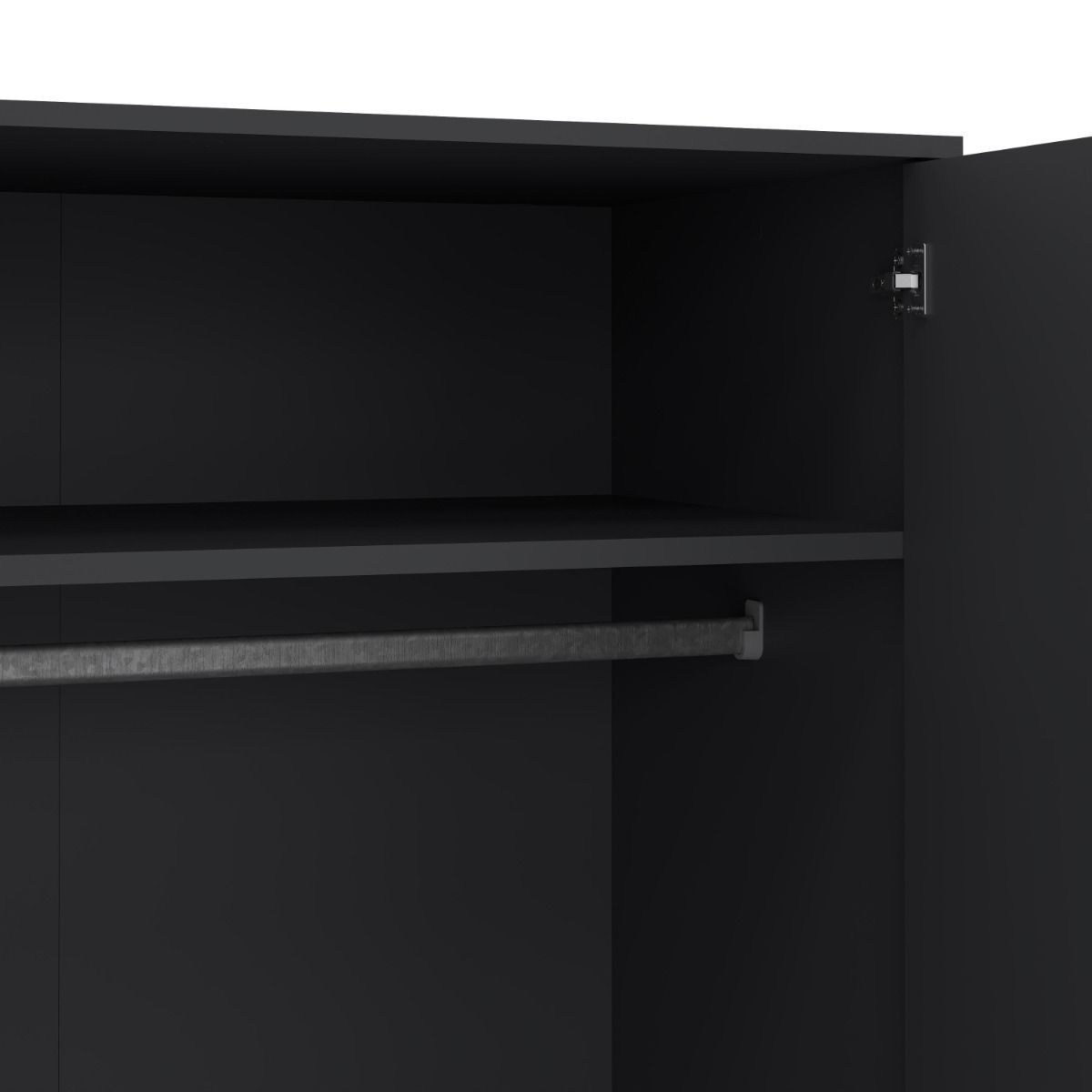Cumbria Dark Grey Wardrobe with 2 Doors + 2 Drawers