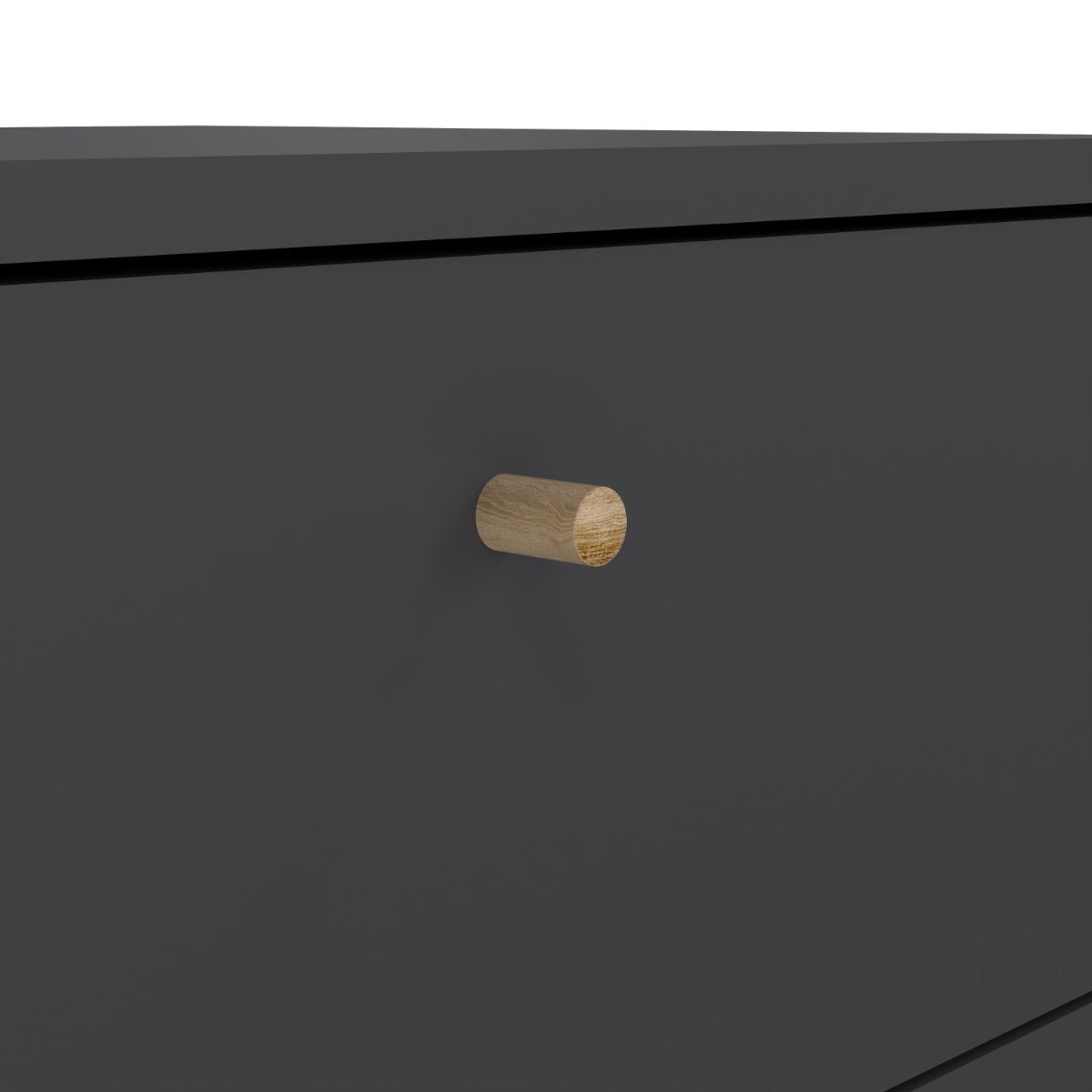Cumbria Dark Grey Tall Chest of Drawers - 5 Drawers