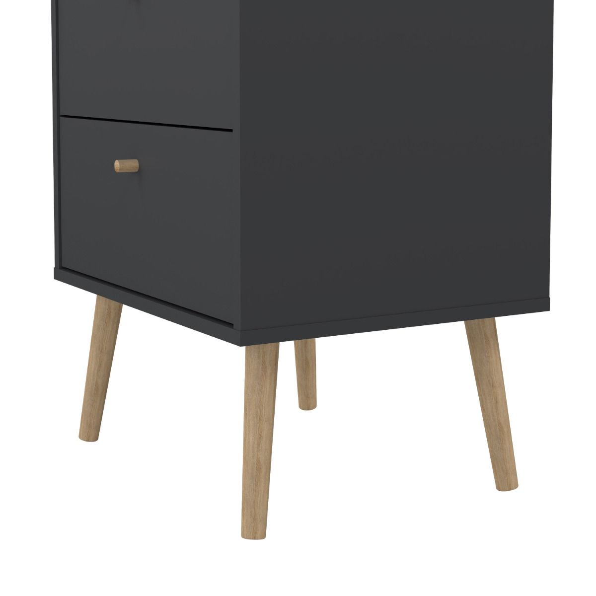Cumbria Dark Grey Tall Chest of Drawers - 5 Drawers