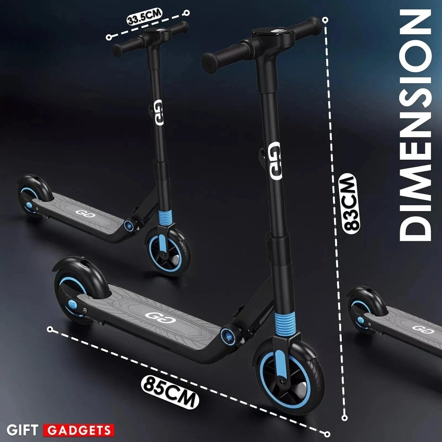 EverCross S5 Kids Electric Scooter - 14km/h Top Speed, LED Display, Light-Up Deck