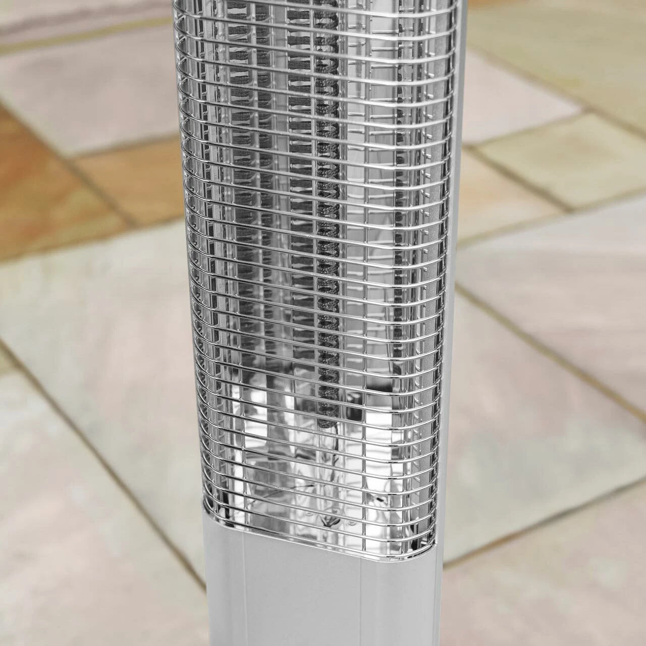 AuraHeat 2000W Electric Patio Heater with Remote Control - Freestanding & Oscillating
