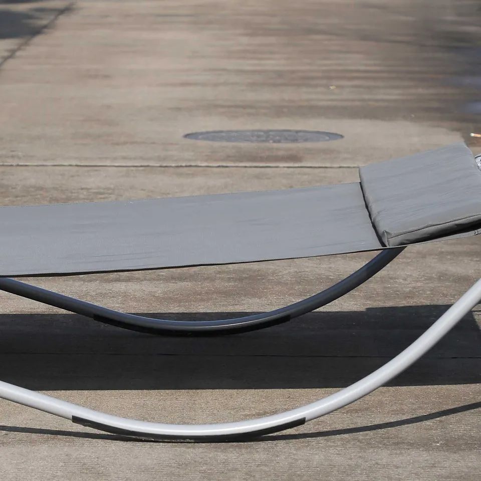 Grey Double Garden Patio Hammock