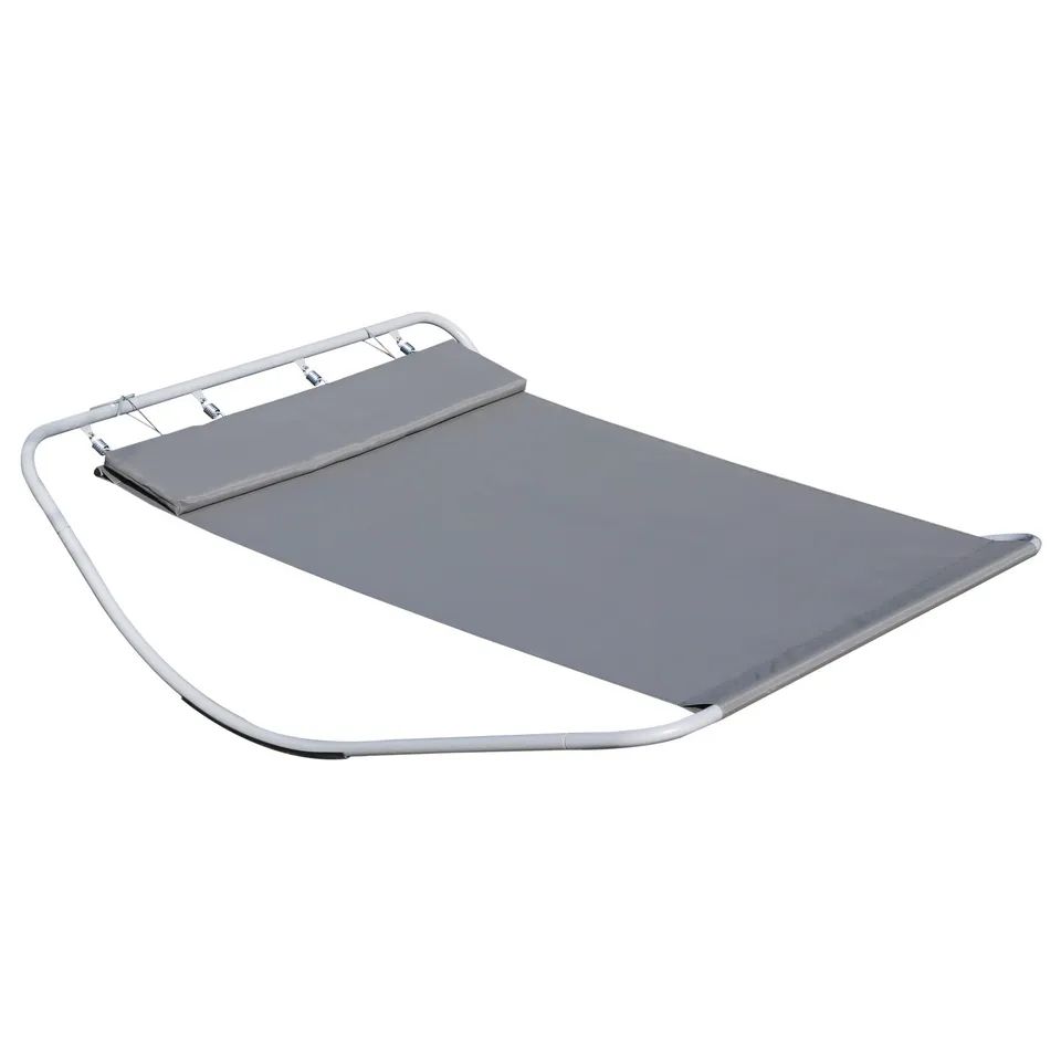 Grey Double Garden Patio Hammock