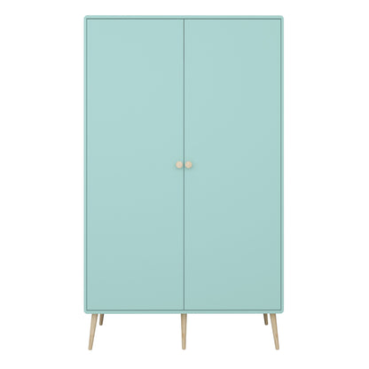Gaia 2 Door Kids Wardrobe in Cool Mint