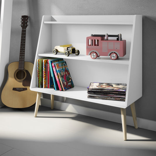 Gaia Kids Bookcase in Pure White