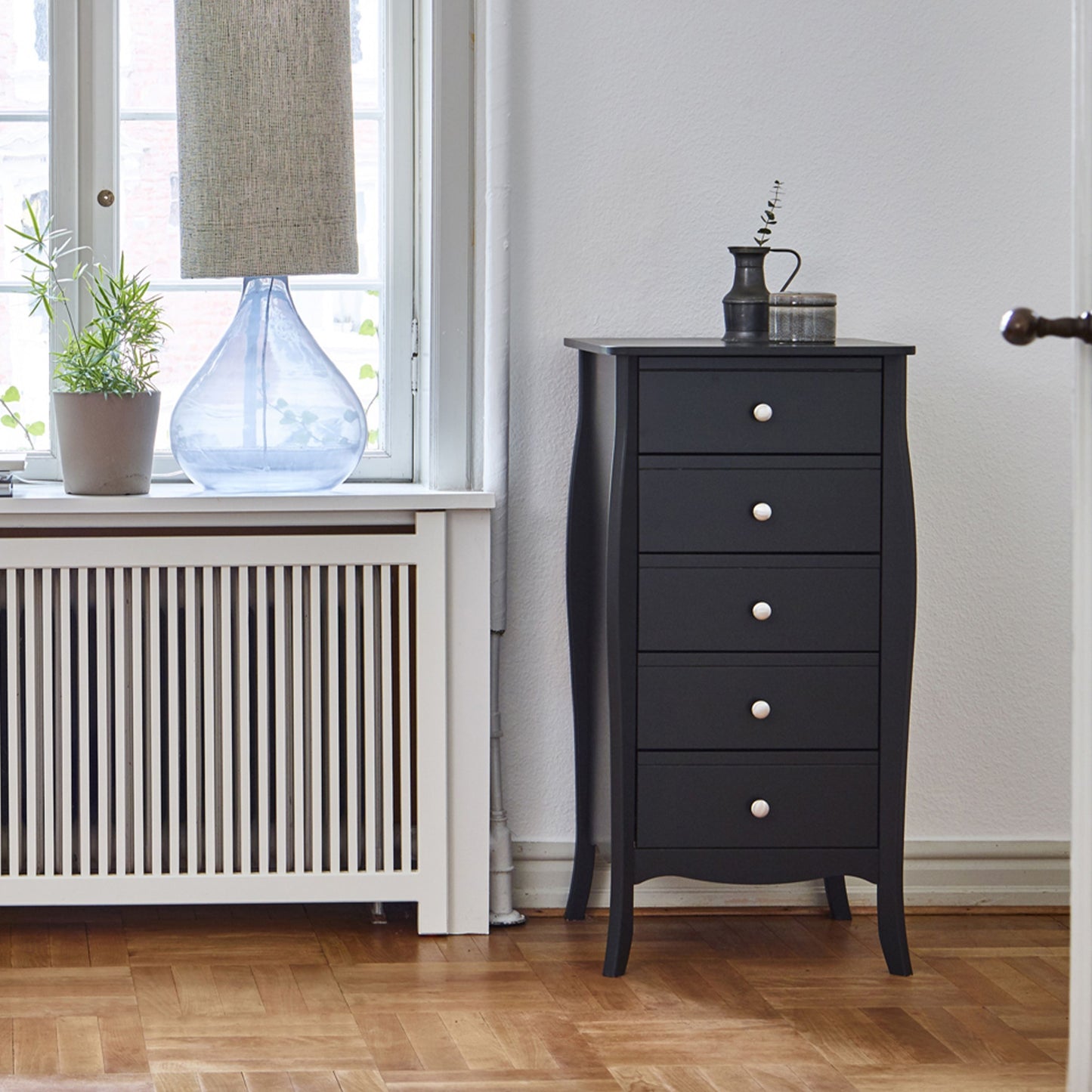 Baroque Black Chest of Drawers