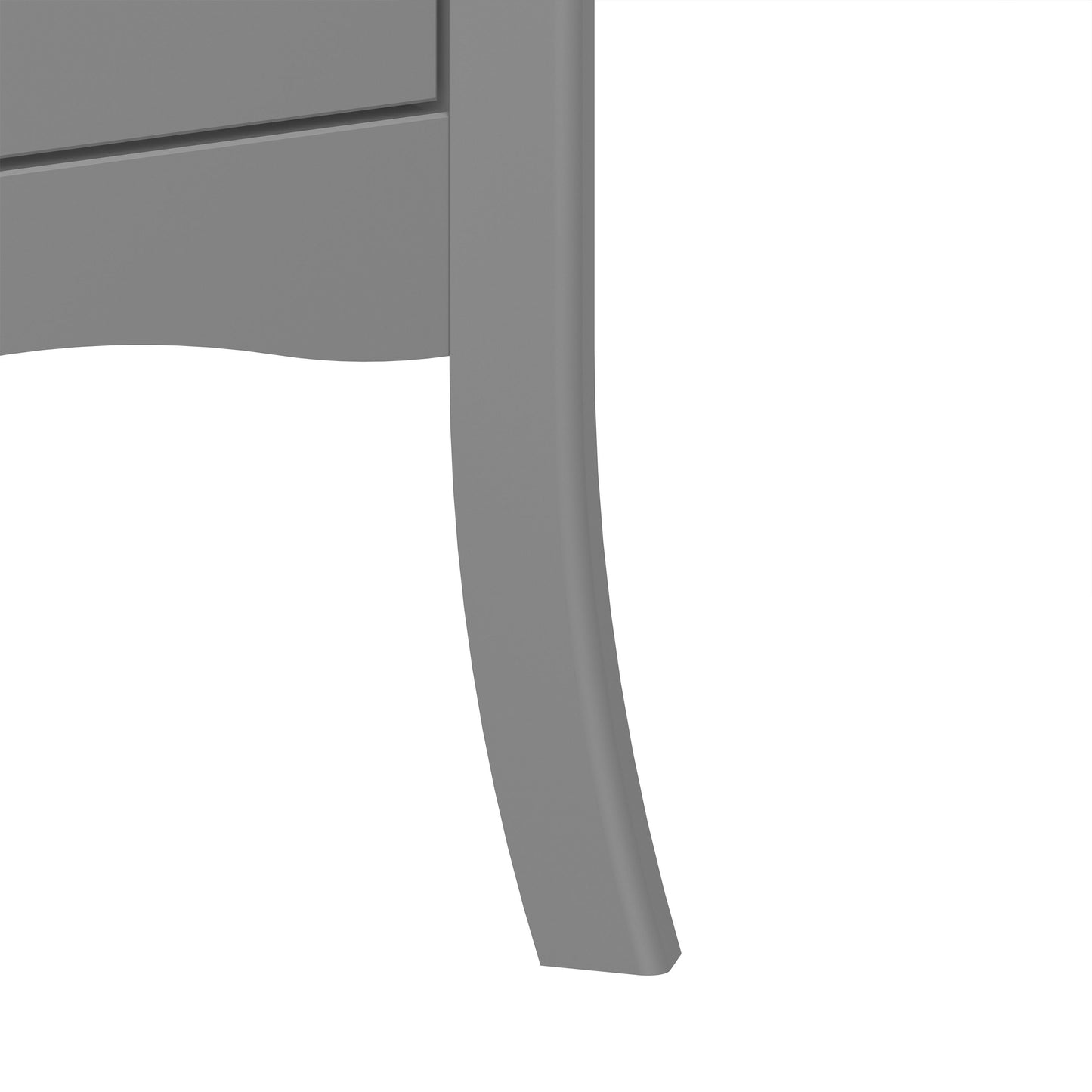 Baroque 2 Door Wardrobe with drawers in Grey