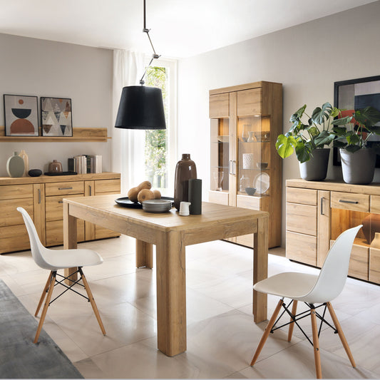 Cortina Extendable Dining Table 160-200cm in Grandson Oak