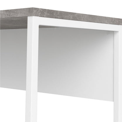 Function Plus White and Grey Corner Desk with 2 Drawers