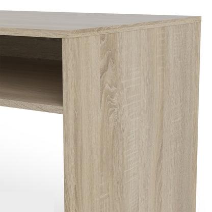 Function Plus Multi Functional Desk with Drawer and 1 Door in White and Oak
