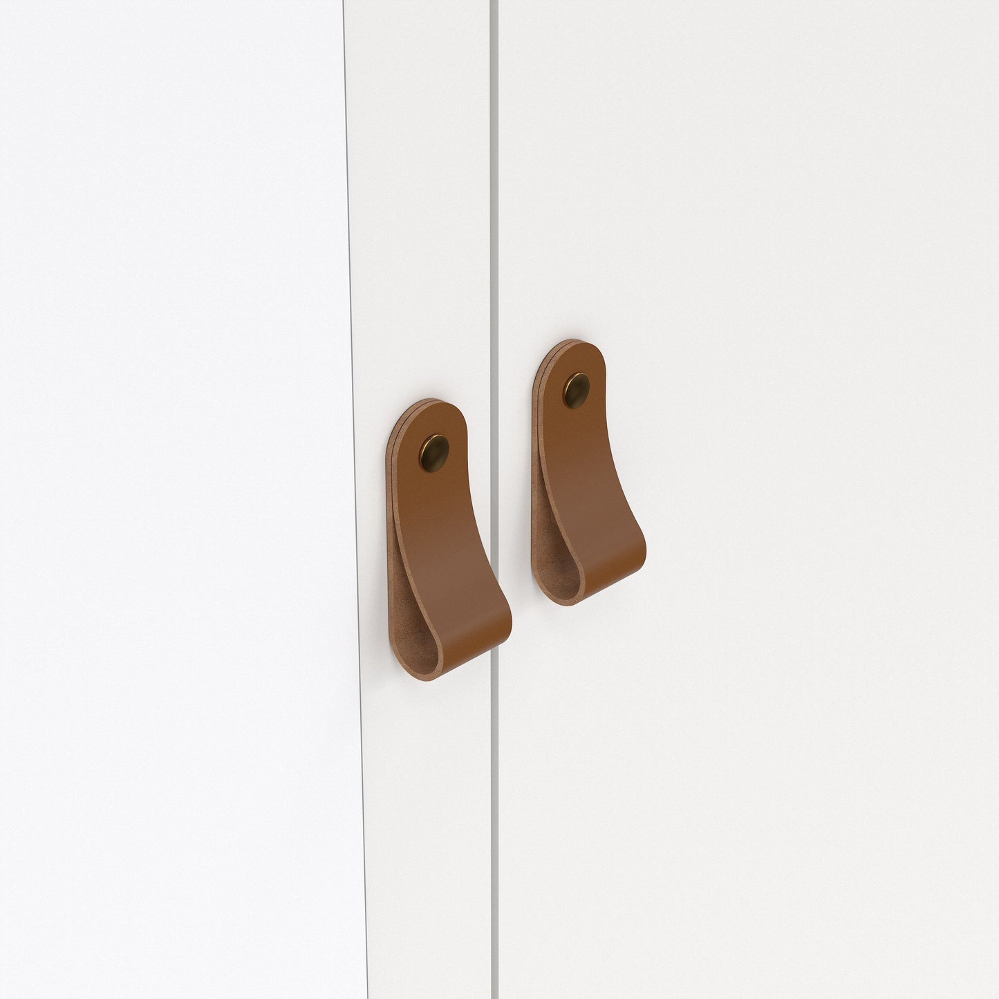 Barcelona 2 Door Mirrored Wardrobe - White