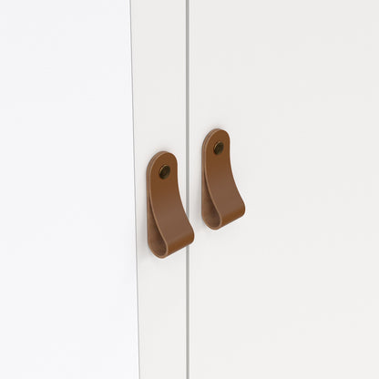 Barcelona 2 Door Mirrored Wardrobe - White