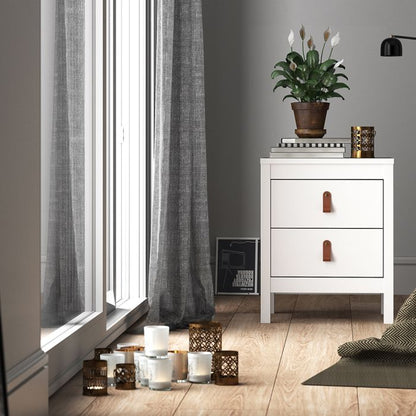 Barcelona Bedside Table with 2 Drawers