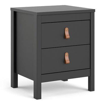 Barcelona Bedside Table with 2 Drawers
