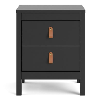 Barcelona Bedside Table with 2 Drawers
