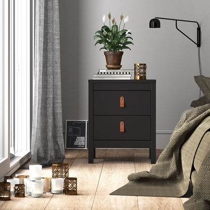 Barcelona Bedside Table with 2 Drawers