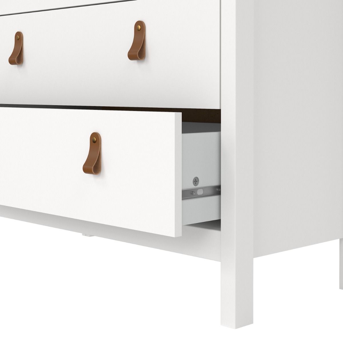 Barcelona 3+2 Chest Dresser in White