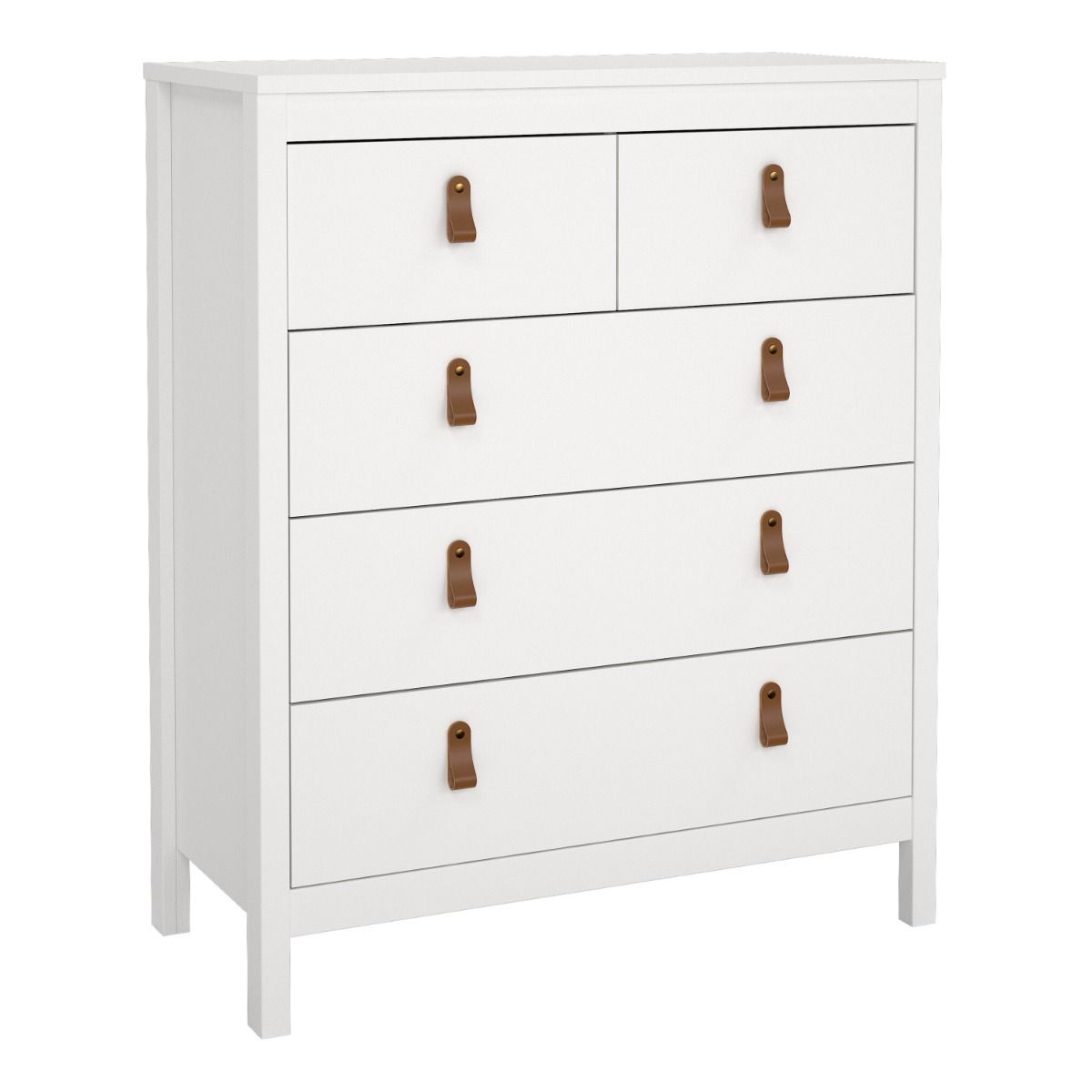 Barcelona 3+2 Chest Dresser in White