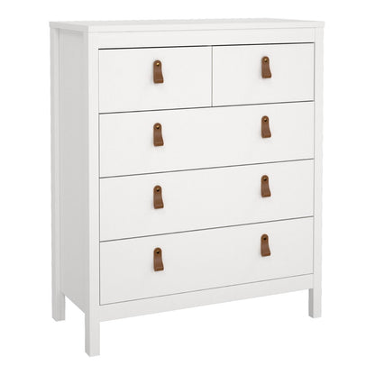 Barcelona 3+2 Chest Dresser in White