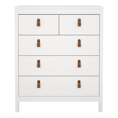 Barcelona 3+2 Chest Dresser in White
