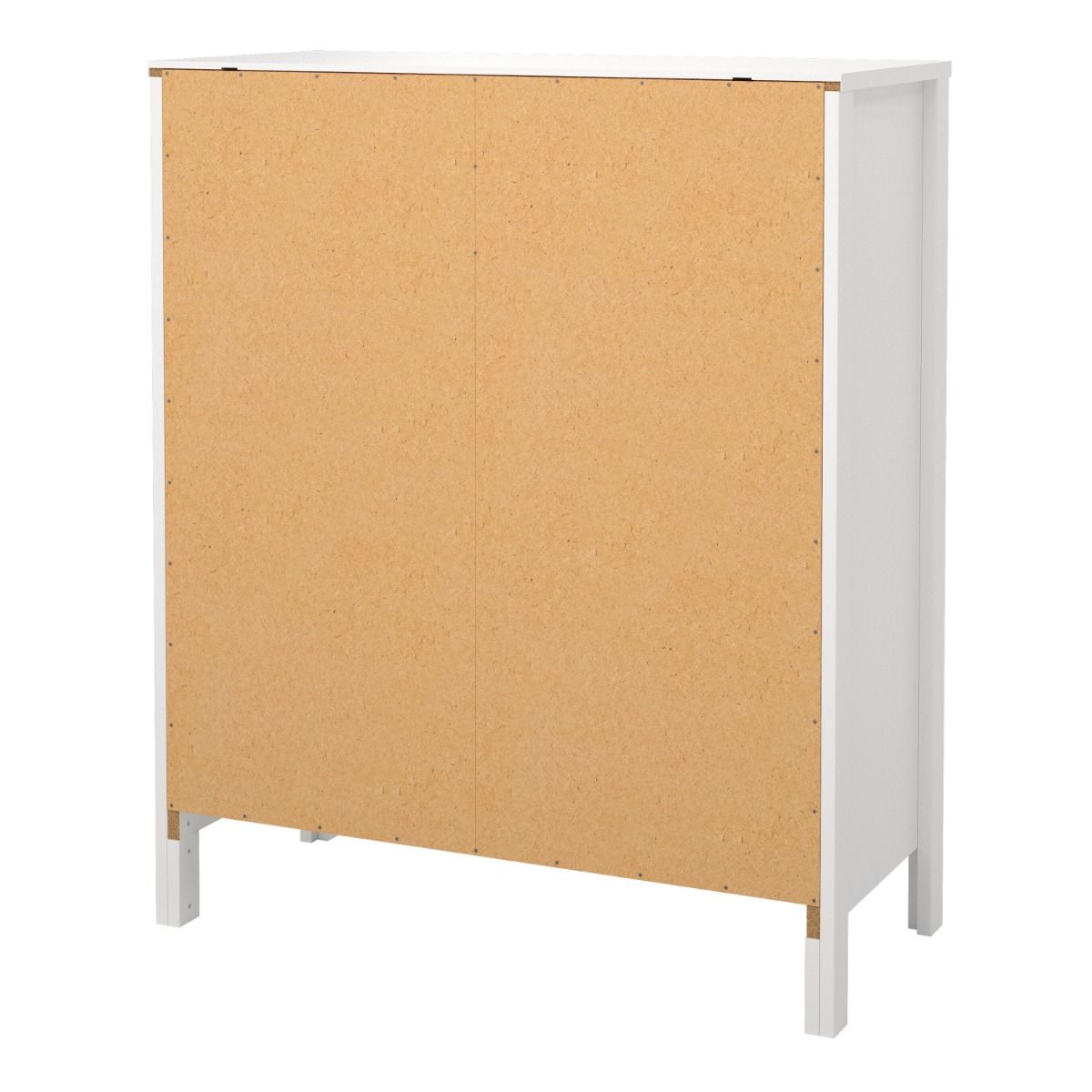 Barcelona 3+2 Chest Dresser in White