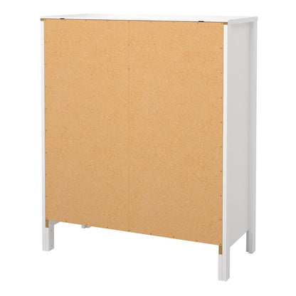 Barcelona 3+2 Chest Dresser in White