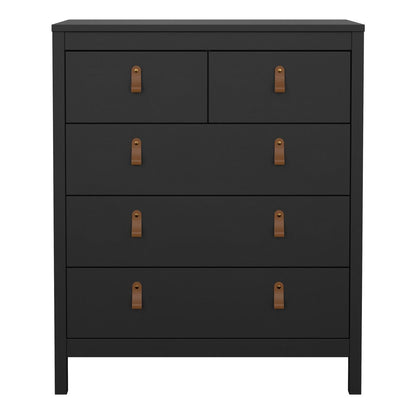 Barcelona 3+2 Chest Dresser in Black